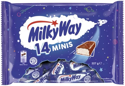 MILKY WAY Minis 227g I Milchschokolade gefüllt mit leicht und locker geschlagener Candy-Creme I Schokoriegel I Schokolade I Riegel I Snack für Zwischendurch MILKY WAY Minis 227g I Milchschokolade gefüllt mit leicht und locker geschlagener Candy-Creme I Schokoriegel I Schokolade I Riegel I Snack für Zwischendurch von Milky Way