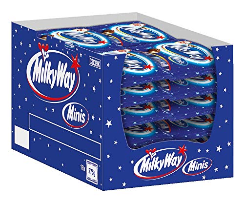 Milky Way Schokoriegel | Minis, Milchcreme | 18 Packungen in einer Box (18 x 275 g) von Milky Way