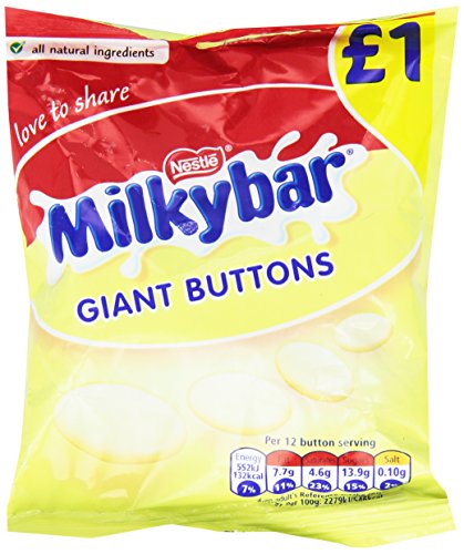 Milkybar Giant Buttons Sharing Bag 85g x 12 Bags Milkybar Giant Buttons Sharing Bag 85g x 12 Bags von Nestle Milkybar