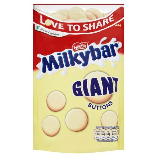 Milkybar Riesen Buttons Pouch 126g (Packung mit 12 x 126g) von Nestle Milkybar