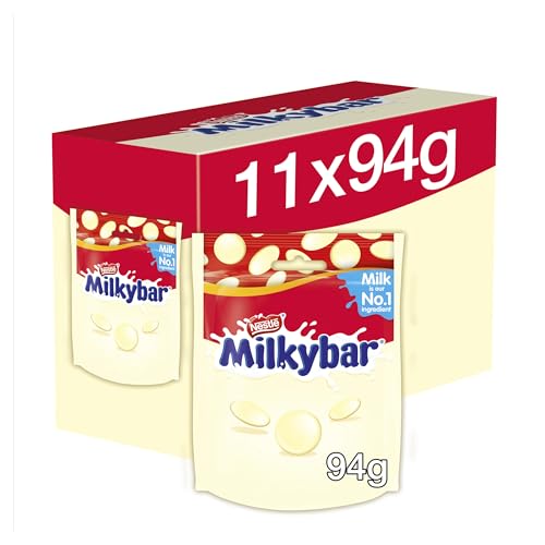 Milkybar Weiße Schokoladen-Knöpfe, 94 g, 11 Stück Milkybar Weiße Schokoladen-Knöpfe, 94 g, 11 Stück von Nestle Milkybar