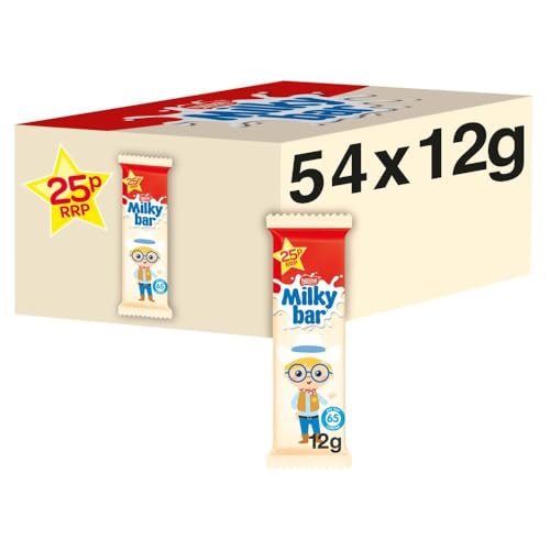 Milkybar Weiße Schokoladenriegel, 54 Stück à 12 g Milkybar Weiße Schokoladenriegel, 54 Stück à 12 g von Nestle Milkybar