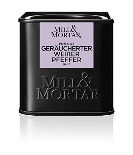 Mill & Mortar geräucherter weisser Pfeffer ganz - Bio - 50 g von Mill & Mortar