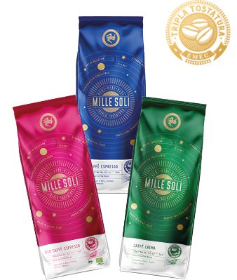 Probierset Mille Soli mit Caffè Bio + Crema + Espresso von Mille Soli