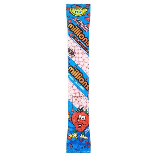 Millions Tube winzige Kaubonbons Erdbeere - 60g - 4er-Packung Millions Tube winzige Kaubonbons Erdbeere - 60g - 4er-Packung von Millions