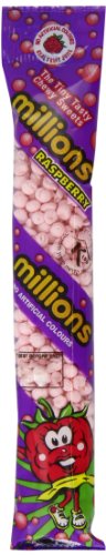 Sweets Raspberry Millions Tubes Box von 12 von Millions
