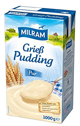MILRAM Grieß-Pudding, 12er Pack (12 x 1 kg) von Milram