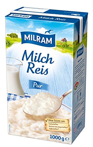 MILRAM Milchreis Pur, 12er Pack (12 x 1 kg) von Milram