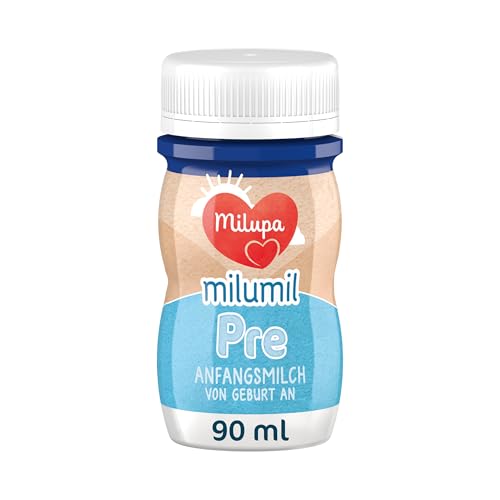 Milupa Milumil PRE, Anfangsmilch von Geburt an, Baby-Milchnahrung trinkfertig (24 x 90 ml) von Milupa