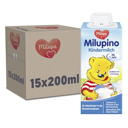 Milupino Kindermilch trinkfertig 15x200ml, 1-3 Jahre, für Kleinkinder in der Wachstumsphase Milupino Kindermilch trinkfertig 15x200ml, 1-3 Jahre, für Kleinkinder in der Wachstumsphase von Milupa