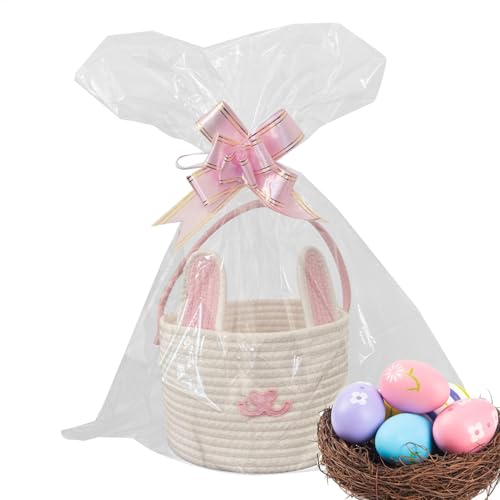 Bunny Ear Easter Basket, Cute Bunny Candy Bag, Rabbit Candy Tote Bag for Easter Egg Hunt, Cute Bunny Bucket for Treats and Party Favors, Easter Decorations Gift Bag for Kids Bunny Ear Easter Basket, Cute Bunny Candy Bag, Rabbit Candy Tote Bag for Easter Egg Hunt, Cute Bunny Bucket for Treats and Party Favors, Easter Decorations Gift Bag for Kids von Mimoqk