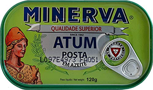 Minerva Thunfisch (Stückchen) in Olivenöl 120 g - reich an Omega-3 | Portugal von Minerva