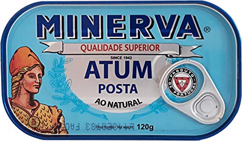 Minerva Thunfisch (Stückchen) in Wasser 120 g - reich an Omega-3 | Portugal von Minerva