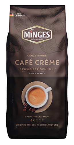 Minges Café Crème Schümli 2, ganze Bohne, Aroma-Softpack, 1 kg von Minges