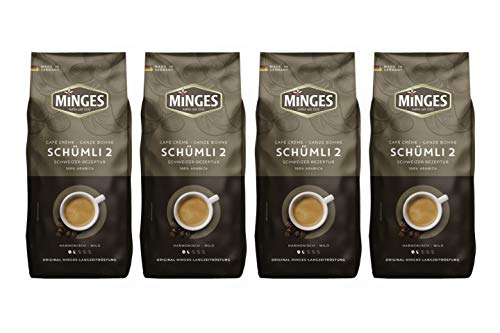 Minges Schweizer Schümli II Kaffee Bohnen 4 x 1kg Minges Schweizer Schümli II Kaffee Bohnen 4 x 1kg von Minges