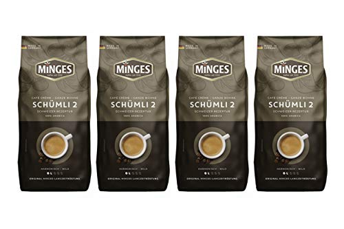 Minges Schweizer Schümli II Kaffee Bohnen 4 x 1kg von Minges