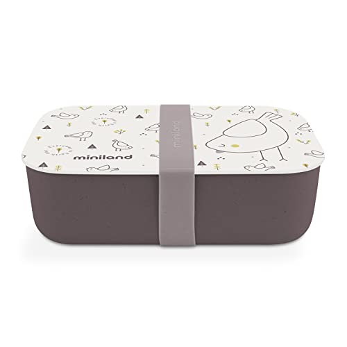 Miniland Naturlunch Chick-Hermetische Brotzeitdose mit herausnehmbarer Trennwand, aus beständigen, sichen und 100% natürlichen Materialien hergestellt. Miniland Naturlunch Chick-Hermetische Brotzeitdose mit herausnehmbarer Trennwand, aus beständigen, sichen und 100% natürlichen Materialien hergestellt. von Miniland