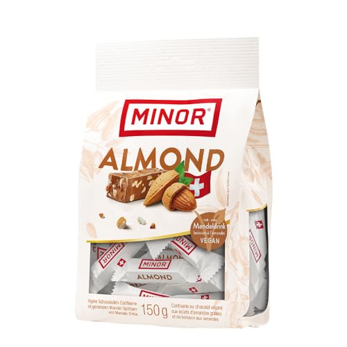 MINOR Almond Mini Praline | Veganer Schokoriegel aus der Schweiz | 100% natürliche Schokolade ohne Palmöl | zertifizierter Kakao MINOR Almond Mini Praline | Veganer Schokoriegel aus der Schweiz | 100% natürliche Schokolade ohne Palmöl | zertifizierter Kakao von Minor