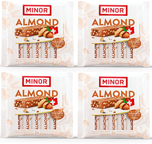 MINOR Almond Stängel | Veganer Schokoriegel aus der Schweiz | Schokoladen Riegel mit Mandel und Haselnuss Splittern | 100% natürliche Schokolade ohne Palmöl | zertifizierter Kakao MINOR Almond Stängel | Veganer Schokoriegel aus der Schweiz | Schokoladen Riegel mit Mandel und Haselnuss Splittern | 100% natürliche Schokolade ohne Palmöl | zertifizierter Kakao von Minor