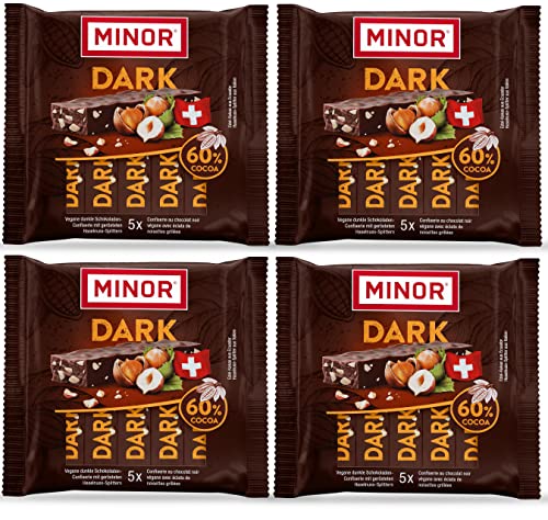 Minor Dark 60 % Cocoa Stängel | Veganer Schokoriegel aus der Schweiz | dunkler Schokoladen Riegel mit edel Kakao | 100 % natürliche Schokolade ohne Palmöl | zertifizierter Kakao Minor Dark 60 % Cocoa Stängel | Veganer Schokoriegel aus der Schweiz | dunkler Schokoladen Riegel mit edel Kakao | 100 % natürliche Schokolade ohne Palmöl | zertifizierter Kakao von Minor
