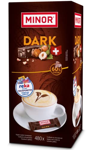 MINOR Dark Minis 60% Cocoa Stängel 2,5 kg | Veganer Schokoriegel aus der Schweiz | dunkler Schokoladen Riegel mit edel Kakao | 100% natürliche Schokolade ohne Palmöl | zertifizierter Kakao MINOR Dark Minis 60% Cocoa Stängel 2,5 kg | Veganer Schokoriegel aus der Schweiz | dunkler Schokoladen Riegel mit edel Kakao | 100% natürliche Schokolade ohne Palmöl | zertifizierter Kakao von Minor