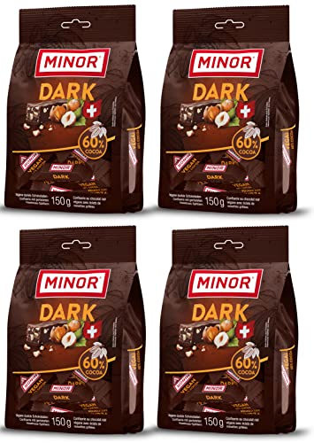 Minor Dark Minis 60 % Cocoa Stängel | Veganer Schokoriegel aus der Schweiz | dunkler Schokoladen Riegel mit edel Kakao | 100 % natürliche Schokolade ohne Palmöl | zertifizierter Kakao Minor Dark Minis 60 % Cocoa Stängel | Veganer Schokoriegel aus der Schweiz | dunkler Schokoladen Riegel mit edel Kakao | 100 % natürliche Schokolade ohne Palmöl | zertifizierter Kakao von Minor