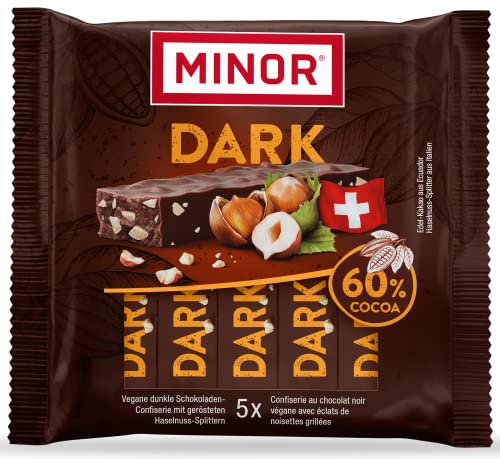 Minor Dark 60 % Cocoa Stängel | Veganer Schokoriegel aus der Schweiz | dunkler Schokoladen Riegel mit edel Kakao | 100 natürliche Schokolade ohne Palmöl | zertifizierter, 110.0 gramm Minor Dark 60 % Cocoa Stängel | Veganer Schokoriegel aus der Schweiz | dunkler Schokoladen Riegel mit edel Kakao | 100 natürliche Schokolade ohne Palmöl | zertifizierter, 110.0 gramm von Minor