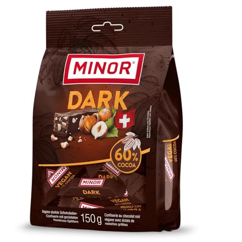 Minor Dark Minis 60% Cocoa Stängel | Veganer Schokoriegel aus der Schweiz | dunkler Schokoladen Riegel mit edel Kakao | 100% natürliche Schokolade ohne Palmöl | zertifizierter Kakao Minor Dark Minis 60% Cocoa Stängel | Veganer Schokoriegel aus der Schweiz | dunkler Schokoladen Riegel mit edel Kakao | 100% natürliche Schokolade ohne Palmöl | zertifizierter Kakao von Minor