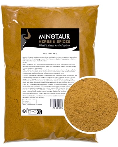 Minotaur Spices | Curry gemahlen, Currypulver mild, 2 x 500g (1 Kg) von MINOTAUR