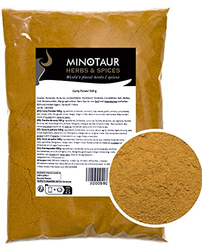 Minotaur Spices | Curry gemahlen, Currypulver mild, 2 x 500g (1 Kg) von MINOTAUR