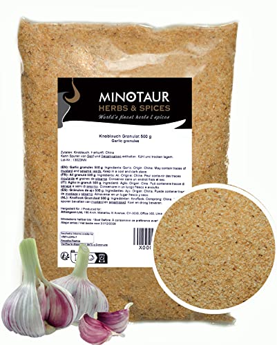 Minotaur Spices | Knoblauch granulat, Knoblauch granuliert 2 x 500g (1 Kg) von MINOTAUR