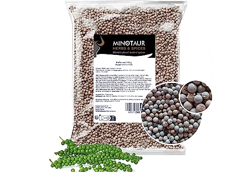 Minotaur Spices | Pfeffer weiß ganz, Pfefferkörner weiß, 2 x 500g (1 Kg) von MINOTAUR