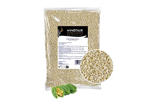 Minotaur Seeds | Sesam Weiss geschält, Sesamsaat Natürlich, Vegan, 2 x 500g (1 Kg) von MINOTAUR