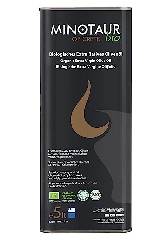 Minotaur of Crete | BIO Extra natives Premium Olivenöl aus Kreta | Kaltextrahiert | 5 Liter Kanister (5L)【 Neue Ernte - Dezember 2024 】 von MINOTAUR