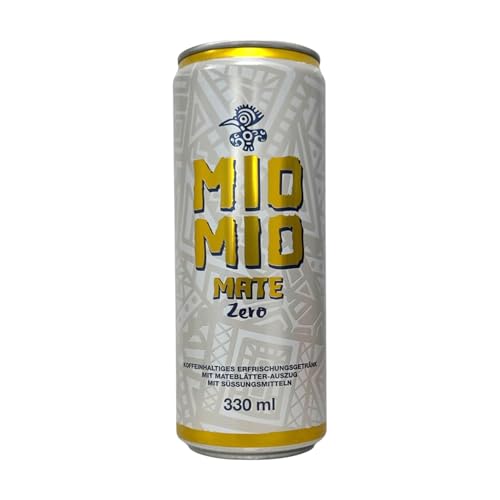 Mio Mio Mate Zero, Koffeinhaltiges Erfrischungsgetränk, 330ml Dose, 12er Pack Mio Mio Mate Zero, Koffeinhaltiges Erfrischungsgetränk, 330ml Dose, 12er Pack von Mio Mio MATE