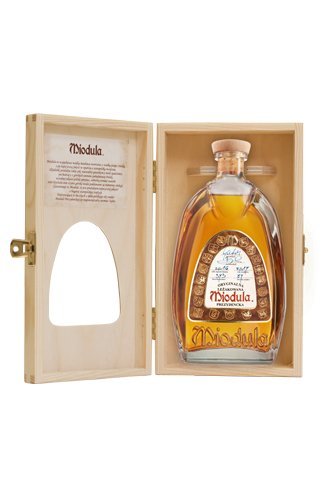 Original Aged Miodula Presidential Blend in Holzbox mit Sichtfenster | Polnische regionale Wodkaspezialität | 0,5 L, 40% von Miodula