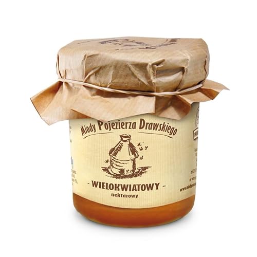 Blütenhonig (Miód wielokwiatowy) 400 g - naturbelassener, natürlicher, nachhaltiger Honig von Miody Pojezierza Drawskiego