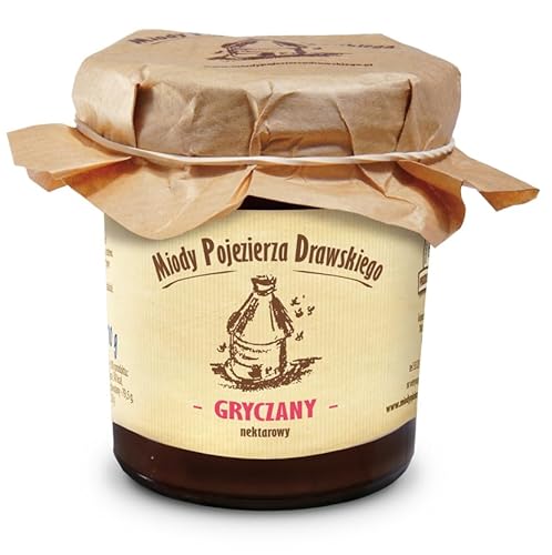 Buchweizenhonig (Miód gryczany): 400 g -naturbelassener, natürlicher, nachhaltiger Honig von Miody Pojezierza Drawskiego