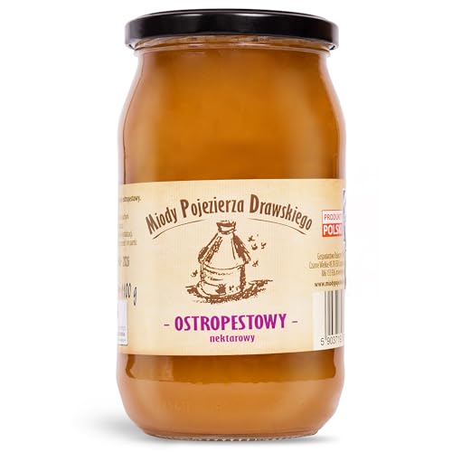 Distelnhonig (Miód z ostropestu): 1100 g - naturbelassener, natürlicher, nachhaltiger Honig von Miody Pojezierza Drawskiego