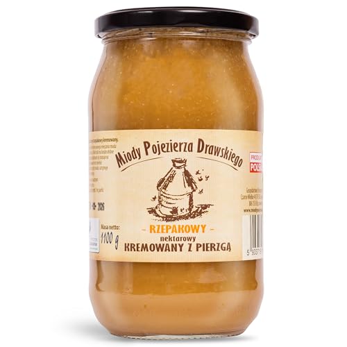 Goldrutenhonig (Miód z pyłkiem kwiatowym) 1100 g - naturbelassener, natürlicher, nachhaltiger Honig von Miody Pojezierza Drawskiego