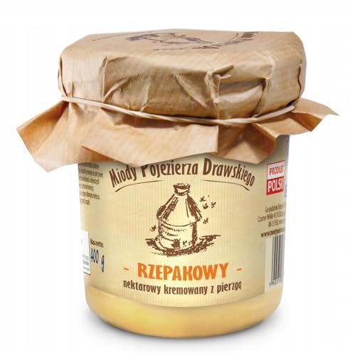 Goldrutenhonig (Miód z pyłkiem kwiatowym) 400 g - naturbelassener, natürlicher, nachhaltiger Honig von Miody Pojezierza Drawskiego