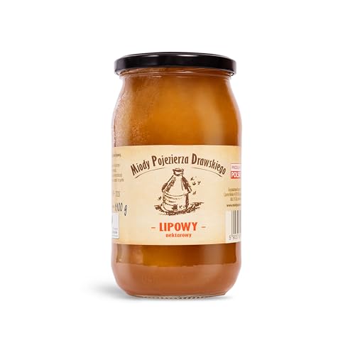 Lindenhonig (Miód lipowy) 1100 g - naturbelassener, natürlicher, nachhaltiger Honig von Miody Pojezierza Drawskiego