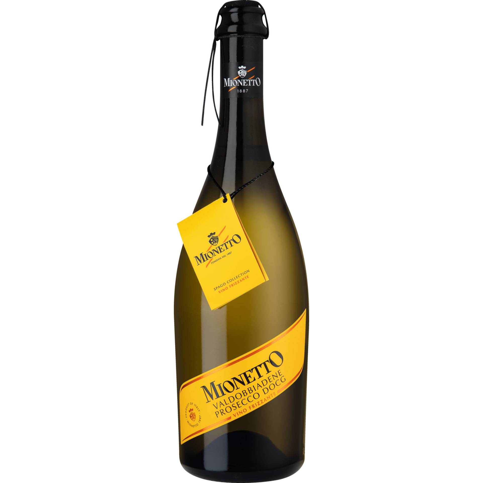 Mionetto Prosecco Frizzante, Prosecco DOCG, Venetien, Perlwein / Secco von Mionetto Spa., Via Colderove 2, I - 31049 Valdobbiadene (TV)