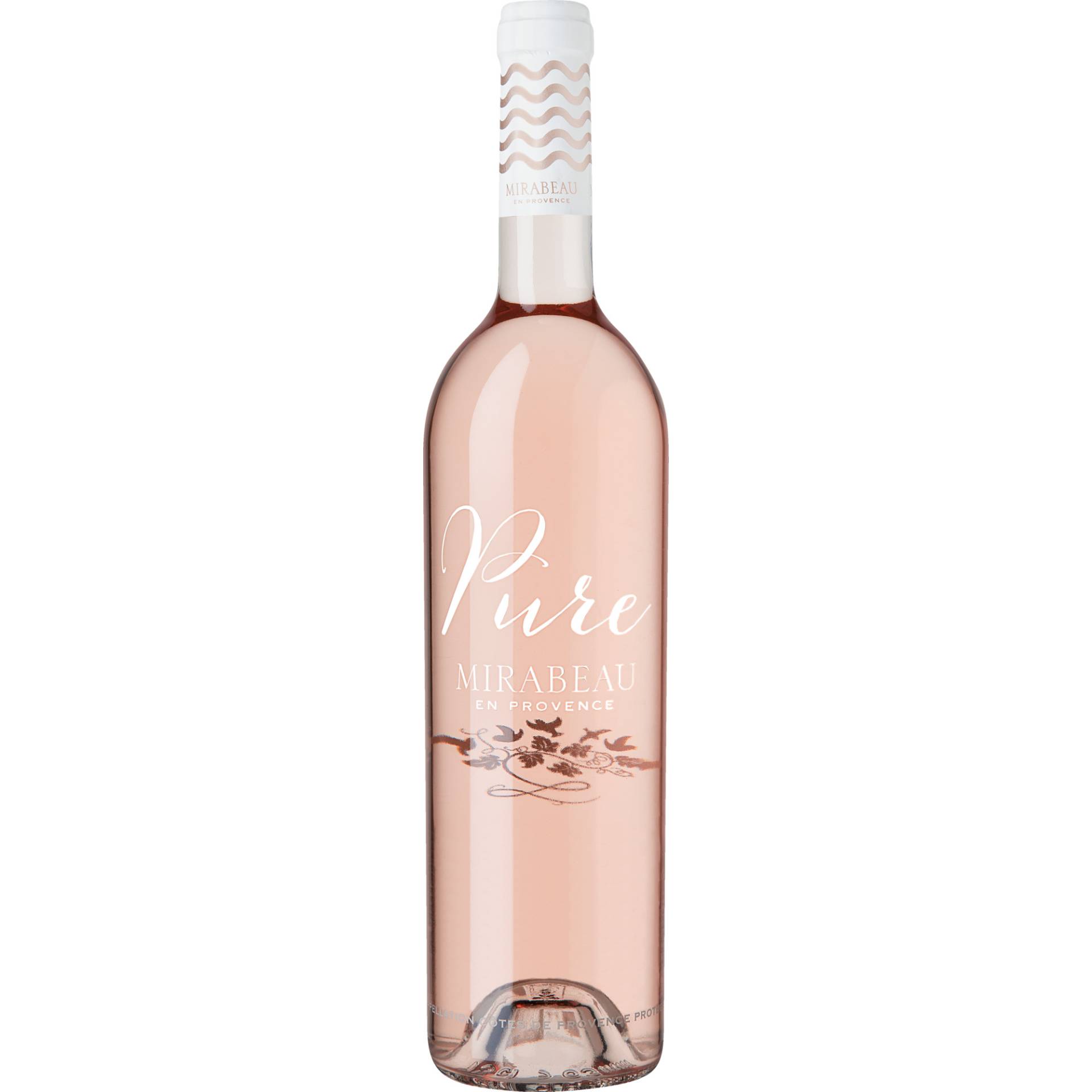 Pure Rosé, Côtes de Provence AOP, Provence, 2021, Roséwein von Mirabeau, Cotignac,  à F83170 - 023, France