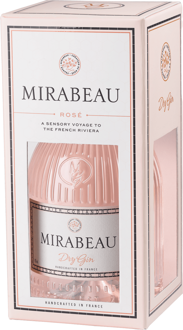 Mirabeau Dry Gin in Geschenkverpackung