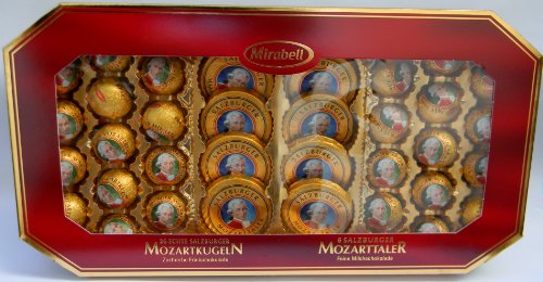 MOZART KUGELN und MOZART TALER Geschenkset 600 gramm von Mirabell von Mirabell Salzburg Mozart Kugeln