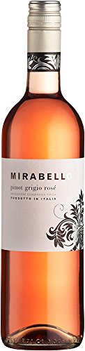 Mirabello Pinot Grigio Rosé, IGT Provincia di Pavia, (Case of 6x75cl) Italien/Roséwein, (GRAPE PINOT GRIGIO 85%, PINOT NERO 15%) von Mirabello