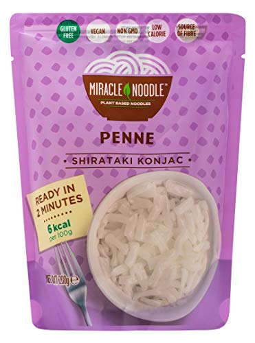 Miracle Noodle Shirataki Konjav Nudeln Penne Style 10 Packungen 200 Gramm von Miracle Noodle