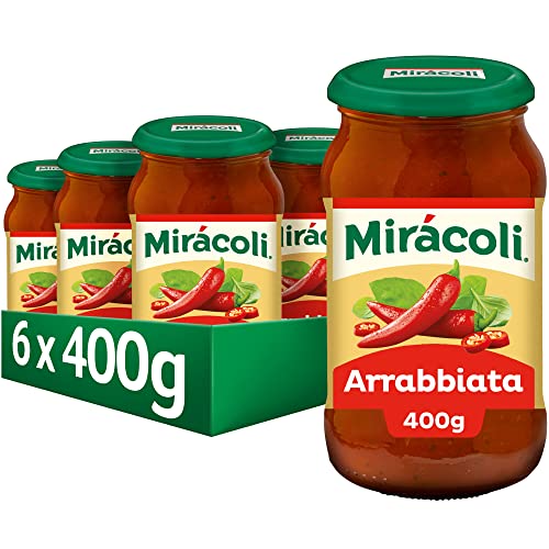 MIRÁCOLI Pasta Sauce Arrabiata, 6 Gläser (6 x 400g) von Mirácoli