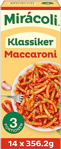 Mirácoli Miracoli Fertiggerichte Klassiker Maccaroni, 3 Portionen, 14 Packungen (14 x 356,2g) von Mirácoli